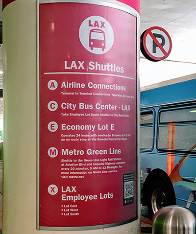 LAX Bus Signage